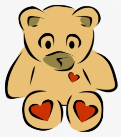 Teddy Bear With Hearts Png Clip Arts, Transparent Png, Transparent PNG