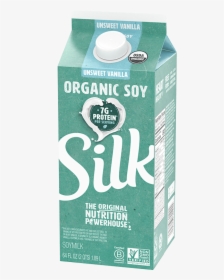 Silk Organic Unsweetened Vanilla Soymilk, HD Png Download, Transparent PNG