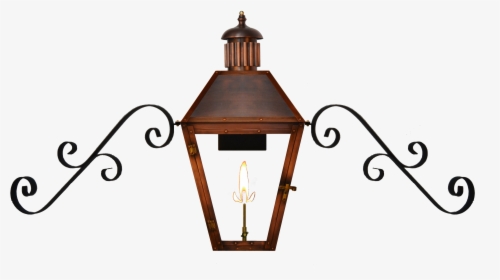 Georgetown Wall Gas Lantern With Dual Scroll Mustache, HD Png Download, Transparent PNG