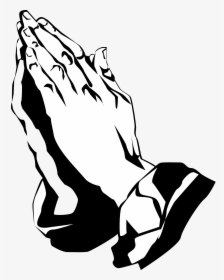 Praying Hands Black Clipart Transparent Png - Transparent Praying Hands Png, Png Download, Transparent PNG