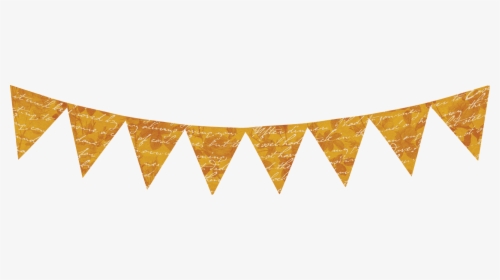 Transparent Triangle Flag Banner Png - Gold Birthday Banner Png, Png Download, Transparent PNG