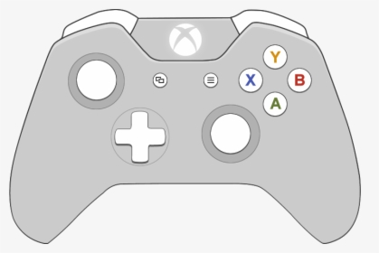 Cartoon Controller Png - Xbox One Controller 2d, Transparent Png, Transparent PNG