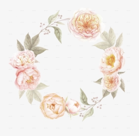 Wreath Clipart Flower - Garden Roses, HD Png Download, Transparent PNG