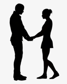 Clip Art Portable Network Graphics Image Silhouette - Girl And Boy Silhouette Holding Hands, HD Png Download, Transparent PNG