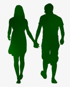 Couple Holding Hands Png Transparent Images - Couple Silhouette, Png Download, Transparent PNG