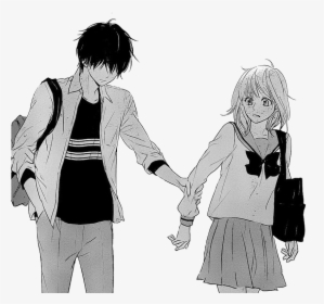 Sad Couple Png Pic - Sad Anime Boy And Girl, Transparent Png, Transparent PNG