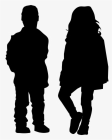 Transparent Boy And Girl Clipart - Couple Holding Hands Silhouette Png, Png Download, Transparent PNG