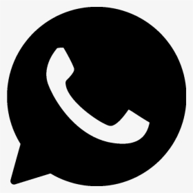 Transparent Logo Whatsapp Png Blanco - Whatsapp Logo Black Png, Png Download, Transparent PNG