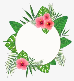 Hand Painted Green Leaf Wreath Png Transparent - Imagenes De Hojas Png, Png Download, Transparent PNG