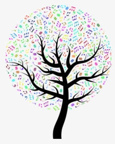 Music Png - Colorful Music Tree Clipart, Transparent Png, Transparent PNG