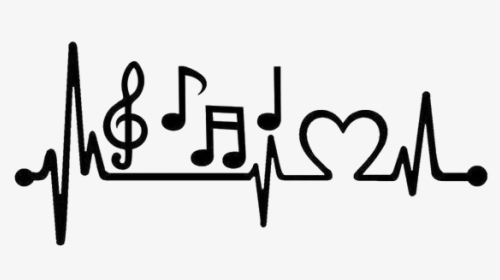 Music Note Heartbeat, HD Png Download, Transparent PNG