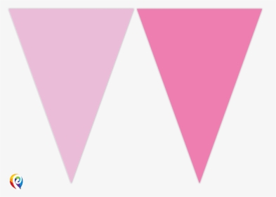 Pink Party Flag Bunting - Triangle, HD Png Download, Transparent PNG