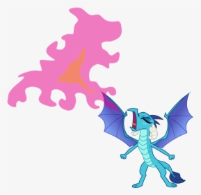 Davidsfire, Dragon, Dragoness, Eyes Closed, Female, - Ember Mlp Fire Breath, HD Png Download, Transparent PNG