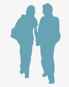 Silhouette Father Couple - Silhouette, HD Png Download, Transparent PNG