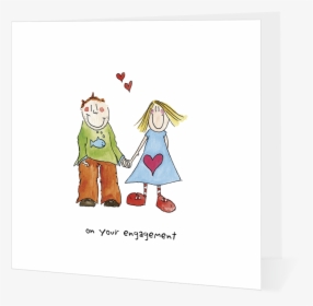 Cute Couple Holding Hands - Cartoon, HD Png Download, Transparent PNG