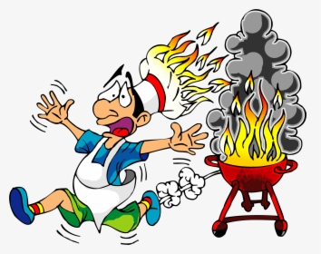Chicken Say Let Me Go To Cook Funny Clip Art Image - Barbeque Safety, HD Png Download, Transparent PNG