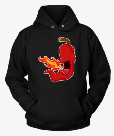 Chili Pepper Breathing Fire, Funny Hot Food Sauce Hoodie - Juice Wrld Hoodie 999, HD Png Download, Transparent PNG