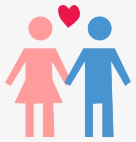 Interaction,love,text - Straight Couple Clipart, HD Png Download, Transparent PNG