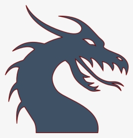 Blue Dragon Svg Clip Arts - Dragon Black And White, HD Png Download, Transparent PNG