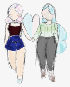 Cute Lgbt Couple Drawings, HD Png Download, Transparent PNG
