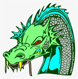 Angry Green Dragon Clip Arts - Green Dragon Head Png, Transparent Png, Transparent PNG