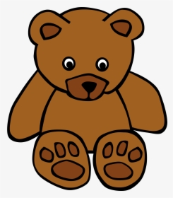 Simple Teddy Bear Clip Arts - Brown Clipart, HD Png Download, Transparent PNG