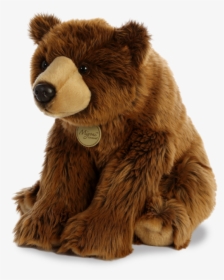 Grizzly Bear Stuffed Animals & Cuddly Toys Brown Bear - Aurora World Miyoni Plush Toy Animal Grizzly Bear, HD Png Download, Transparent PNG