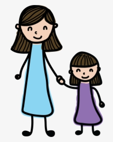 Mother And Daughter Clip Art, HD Png Download, Transparent PNG