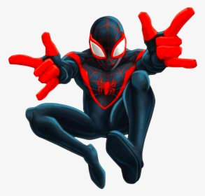 Spiderman Png Spidey Peter Parker - Spiderman Miles Morales Vector, Transparent Png, Transparent PNG