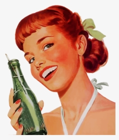 Vintage Soda Girl - Dirty Woman Happy Birthday, HD Png Download, Transparent PNG