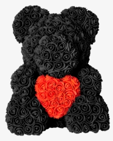Transparent Black Rose Petals Png - Rose Teddy Bear Black, Png Download, Transparent PNG