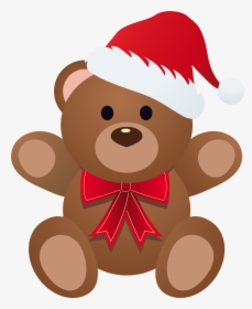 Christmas Bear Png - Christmas Teddy Clip Art, Transparent Png, Transparent PNG