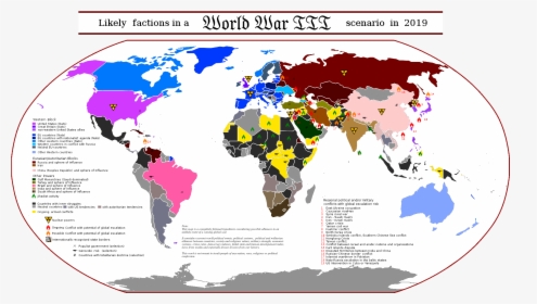 World War Iii Possible Alliances - Britannia World Map, HD Png Download, Transparent PNG