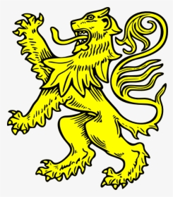 Lion Svg Clip Arts - Heraldry Lion Rampant, HD Png Download, Transparent PNG