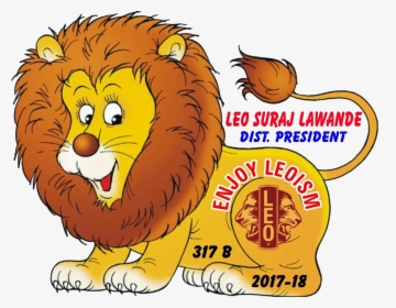 Leo District 317 B 2017-18 Logo - Lion Picture For Kids, HD Png Download, Transparent PNG