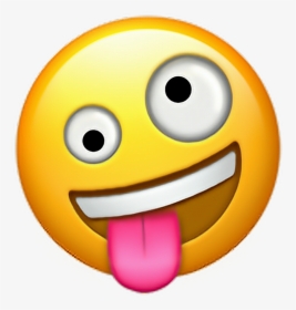 Don T Forget Clipart Smiley Face - Transparent Background Crazy Emoji Png, Png Download, Transparent PNG