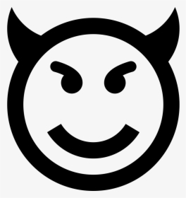 Smiley Face Png Evil Emoticon Smiley Face Svg Png Icon - Evil Smiley Face Png, Transparent Png, Transparent PNG