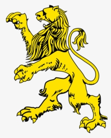 Lion, Jumping, Animal, Mammal, Golden, Yellow, Wildlife - Coat Of Arms Lion Png, Transparent Png, Transparent PNG