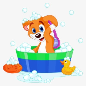 Clip Art Dog In A Bath, HD Png Download, Transparent PNG