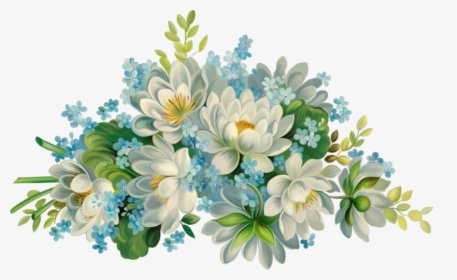 Painted Watercolor Lotus Design Floral White Flowers - Hd Watercolor Flower Png, Transparent Png, Transparent PNG