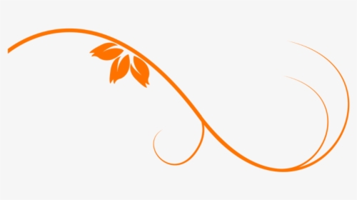 Orange Abstract Lines Png Download Image - Floral Png, Transparent Png, Transparent PNG