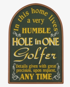 Hole In One Wall Decor - Golf Hole In One Gift, HD Png Download, Transparent PNG