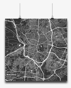 Madrid Map Poster, HD Png Download, Transparent PNG