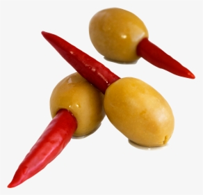Transparent Olive Png - Olives Stuffed With Chili Peppers, Png Download, Transparent PNG