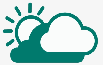 Partly Cloudy Weather Drawing, HD Png Download, Transparent PNG