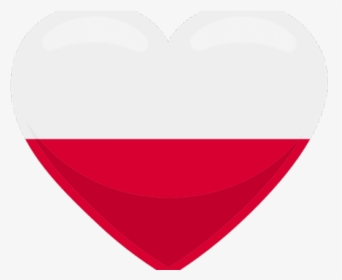 Poland Flag Png Transparent Images - Heart, Png Download, Transparent PNG
