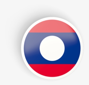 Round Concave Icon - Lao Flag Circle Png, Transparent Png, Transparent PNG