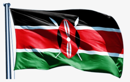 Kenya Flag On Pole, HD Png Download, Transparent PNG