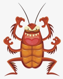 Roaches - Scary Insect Clipart, HD Png Download, Transparent PNG