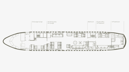 Airbus Floor Plan Horizontal Small - Plan, HD Png Download, Transparent PNG